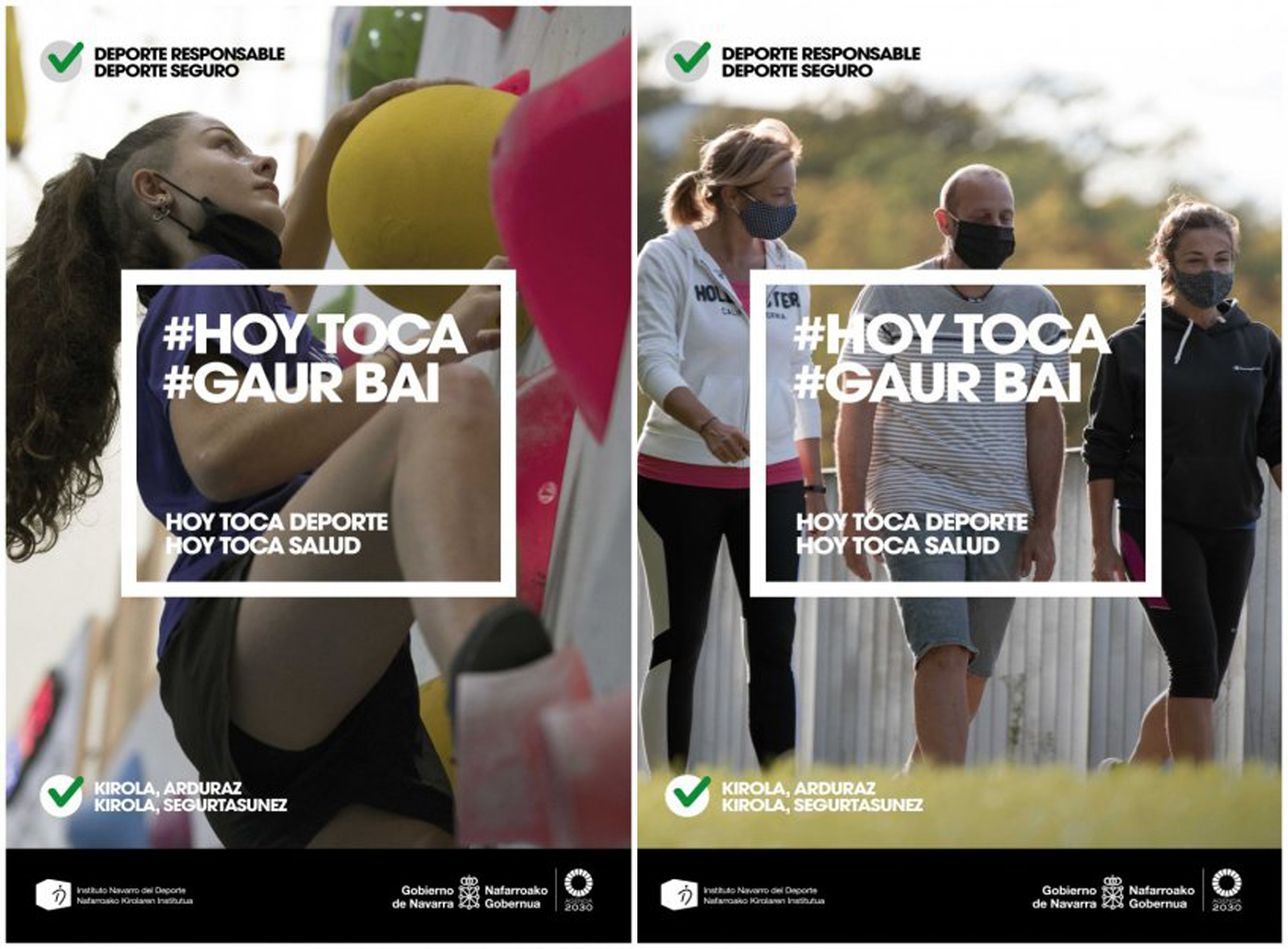 Pr&aacute;ctica segura del deporte. &quot;Hoy toca  - Gaur bai&quot;